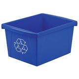 Storex 4 Galon (15 L) Geri Dönüşüm Kutusu, 33 x 28 x 28 cm, Mavi (61505A06C)