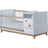 Storish Bliss Büyüyen Bebek Karyolası 80X180 Beyaz / Ceviz - Beyaz - Ceviz
