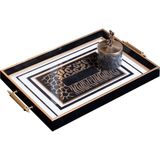 Storish Dekoratif Kulplu Tepsi ST-6002 - Gold
