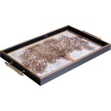 Storish Dekoratif Kulplu Tepsi ST-6007 - 30 x 50 cm