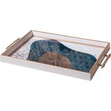 Storish Dekoratif Kulplu Tepsi ST-6024 - 30 x 50 cm