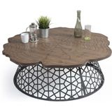 Storish Mira Metal Orta Sehpa Ceviz - Renk