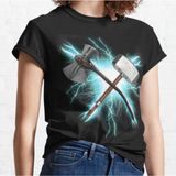 Stormbreaker And Mjolnir Thor Classic Siyah T-Shirt Model 27