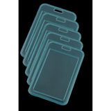Stormistoretr 5 Adet Premium Şeffaf Dikey Kart Koruyucu Yaka Kartı Kılıfı - 7x11cm