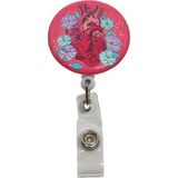 Stormistoretr Anatomik Kalp Damla Baskı Yoyo ve Yaka Kartlığı - Kırmızı - 1 Adet
