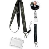 Stormistoretr Atatürk Siyah 4 Lü Set Boyun Ipi Telefon Askısı Anahtarlık Yoyo Yaka Kartlığı - 42cm - ipli