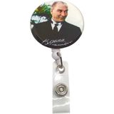 Stormistoretr Beyaz Renkli Atatürk Damla Baskı Yoyo ve Yaka Kartlığı 1 Adet Ürün