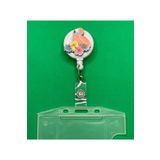 Stormistoretr Flamingo Çiçekli Yoyo Yaka Kartlığı Yoyo Kart Tutucu