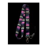 Stormistoretr Gece Manzaralı Renkli Lanyard Boyun İpi Anahtarlık & Kartlık Askısı – Yumuşak Kumaş, Dayanıklı Klips