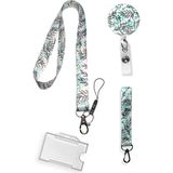 Stormistoretr Ince Yaprak 4 Lü Set Boyun Ipi Anahtarlık Yoyo Yaka Kartlığı