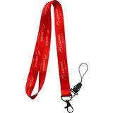 Stormistoretr Kırmızı Atatürk Imzalı Boyun Ipi ve Telefon Askısı - 42cm - İPLİ