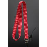 Stormistoretr Kırmızı Puantiyeli Boyun Askı Ipi Telefon Askısı - 42cm - ipli