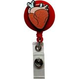 Stormistoretr Mini Kalp Yoyo Yaka Kartlığı 1 Adet Kırmızı Renk 60 cm Uzayan Mekanizma