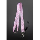 StormiStoretr Tekli Pembe Fiyonk Kart Askı ipi Yaka Kartı Boyun ipi Telefon Askısı Lanyard