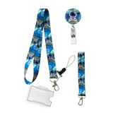 Stormistoretr Yıldızlı Astronot 4 lü Set Boyun ipi Anahtarlık Yoyo Yaka Kartlığı