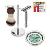 Störtebekker® Premium Tıraş Standı Seti - Tıraş Bıçağı, Tıraş Fırçası, Tıraş Kasesi Ve Taze Nane Tıraş Sabunu İle - Yüksek Kaliteli Tıraş Seti/Sakal Bakım Seti - 8 Koku - Hediye Fikri Erkek Tıraş Seti