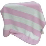 Story Bebe3 Iplik Çizgili Biyeli Wersoft Triko Içi Polarlı Kışlık Battaniye 80 x 80 cm - Pembe