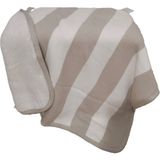 Story Bebe3 Iplik Çizgili Biyeli Wersoft Triko Içi Polarlı Kışlık Battaniye 80 x 80 cm - Sütlü Kahve