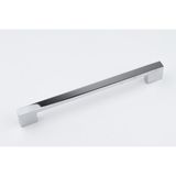 Str Alüminyum Metal Lüx Köprü Kulp Modern Mutfak Dolap Çekmece Vestiyer Kulp - Krom - 96 mm