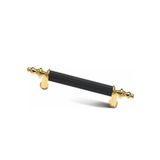 STR MOBAKS Str Alüminyum 128 Mm Asos Boru Kulp Lüks Modern Mutfak Dolap Çekmece Mobilya Kulbu Siyah-gold