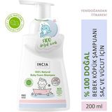 Str Store %100 Doğal Organik Sertifikalı Bebek Köpük Şampuanı Saç Vücut Lavanta Konak Önleyici Yenidoğan 200 ml