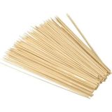 Str Store 3 Paket Bambu Çöp Şiş Seti (40'lı x 3) - 25 cm Doğal Izgara ve Sunum Çubuğu - 02-Siyah