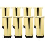 Str Store Ayarlanabilir Mobilya Kanepe Baza Koltuk Metal Destek Yükseltici Ayağı 15 cm Gold Ayakları 8 Adet - 001-Renkli