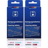 Str Store Bosch 2'li Paket Temizlik Tableti, Kahve Otomatları Için, Termo Sürahiler TCZ6001 2 x 10 Tablet - Bez Filtre - 0,01 gr