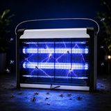 Str Store Elektrikli Sivrisinek Öldürücü Lamba 20W, 2X10W Uv Işıklı Uçan Haşere Tuzağı, Sessiz Çalışma, Askılı ve Masaüstü Kullanım, 220-240V, IP20 Iç Mekan Kullanımı | 20W KF-6020 - Ahşap
