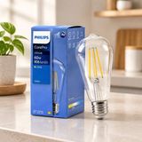 Str Store LED Filament Ampul ST64 E27 2700K 7W Cam Gövde - 0 - 19 lt - 00-Siyah - Beyaz