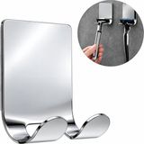 Str Store Paslanmaz Çelik Metal Banyo Jilet ve Traş Bıçağı Tutucu, Kendinden Yapışkanlı, Çift Askılı, Delme Gerektirmez, Su Geçirmez, Nemli Ortama Dayanıklı, Fayans, Mermer, Cam, Ahşap Uyumlu
