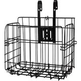 Str Store SN-37894 Katlanabilir Bisiklet Sepeti Metal Tel Gövde 34X20X23CM Pratik Taşıma Sepeti - 0 - 19 lt - 00-Siyah - Beyaz