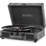 Str Store ST14012 Retro Pikap - Bluetooth ve Şarj Özellikli - Özel Dış Kaplama - Tüm Plakları Çalabilme (Siyah/gri Deri) - Adaçayı Yeşili