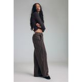 Stradivarius Çizgili dikişli barrel pantolon