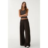 Stradivarius Geniş paça pensli klasik pantolon