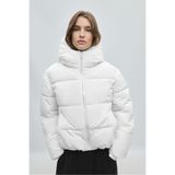 Stradivarius Kapüşonlu basic şişme ceket