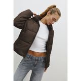 Stradivarius Kapüşonlu basic şişme mont