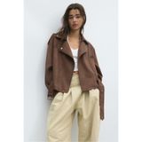 Stradivarius Kemerli biker ceket
