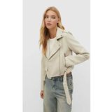 Stradivarius KEMERLİ SUNİ DERİ BİKER CEKET