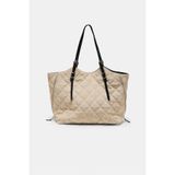 Stradivarius Suni süet kapitone shopper omuz çantası