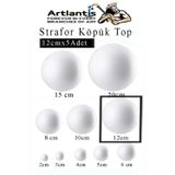 Strafor Kopuk Top 12 Cm 5 Adet Kopuk Top Kure Toplar Yuvarlak Strafor Kopuk Top Okul Deney Hobi Sanat