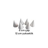 strafor parti dünyası strafor beze-makaron kulesi 12 cm