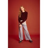 Straight Fit Geniş Paça Jean Pantolon Kız Çocuk