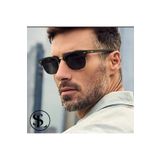 Straight Light YENİ SEZON CLUP RETRO MODEL SİYAH RENK KARE GOLD ÇERÇEVE UV400 KORUMA ERKEK GÜNEŞ GÖZLÜĞÜ