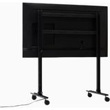 Straight Rollin Tv Standı 40–70", Tekerlekli & Mobil, Şık Siyah Tasarım