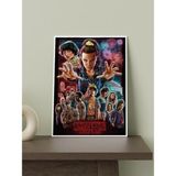 Stranger Things Tasarımlı 24*33 cm 350 Gr. Kuşe Kağıt Poster PYTKPSTR031