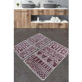 Straordinario Bej Banyo Halısı Djt 3lü Set