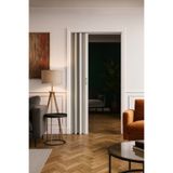 stratecht Akordiyon Katlanır Kapı Çıtalı Beyaz – Premium Dekoratif Tasarım 85x203 Cm