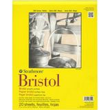 Strathmore 300 Serisi Bristol Pürüzsüz Kağıt Ped 27,9 x 35,6 cm, 20 Yaprak, Kağıt, Şeffaf, 11x14