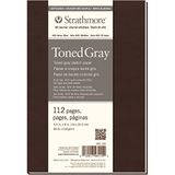 Strathmore Toned Gray Serie 400 eskiz defteri, gri tonlu, 118 g/m², 14 x 20,3 cm, yumuşak kapak, 112 sayfa